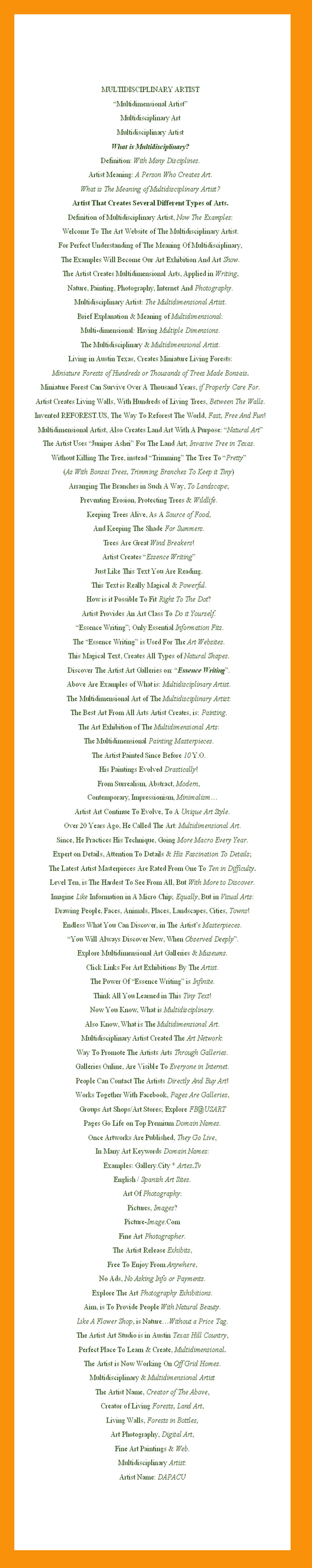 Essence Writing